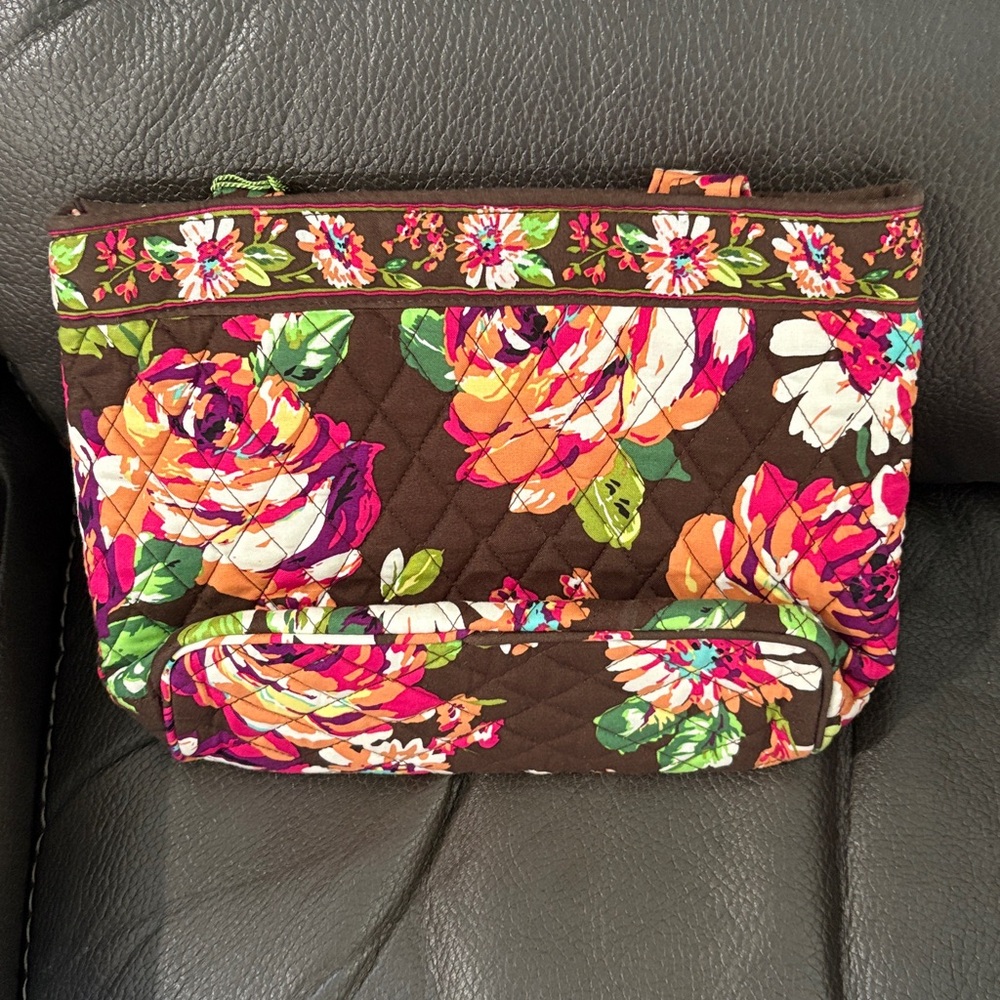 Vera Bradley petite tote in English rose - Picture 3 of 6
